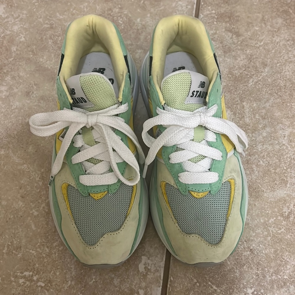 New Balance x Staud tennis shoes